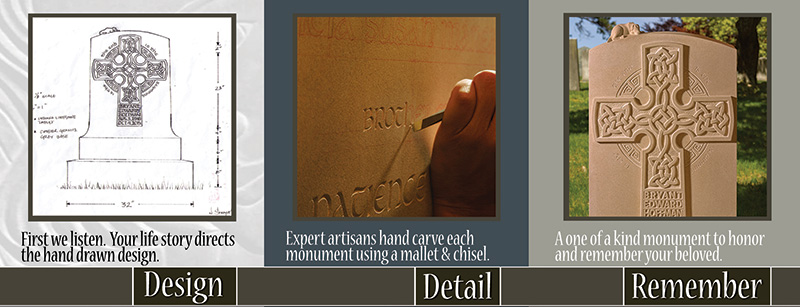 Hand Carved Memorial Stones